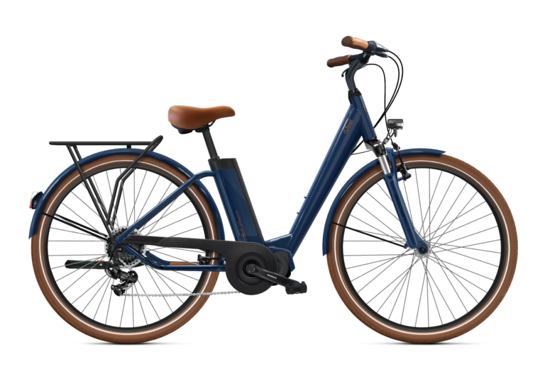 Vélo électrique bleu